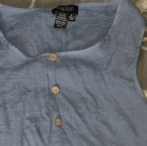 Papillon Blanc Blue Women's Shirt